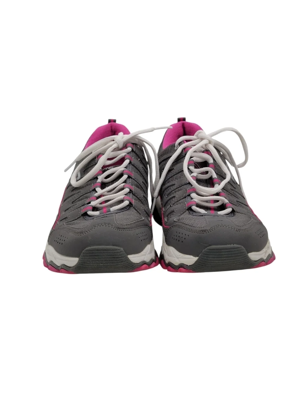 Skechers Encore Be Seen Sneakers Women Size 8.5 Gray Pink Athletic Memory Foam